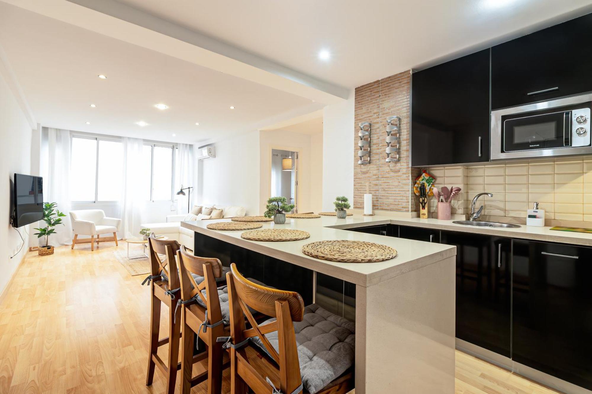 Malaga Center Flat Soho Modern 2Br Apartman Kültér fotó